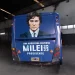 Javier Milei se sube a la campaña: presentó un motor home para sus recorridas
