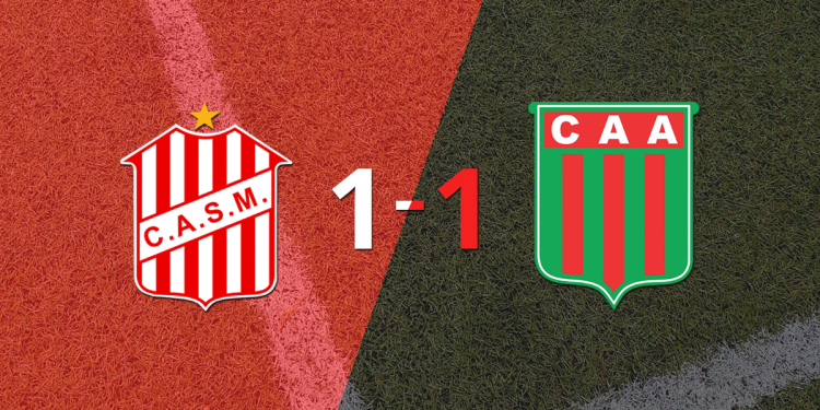 San Martín (T) y Agropecuario Argentino empataron 1 a 1