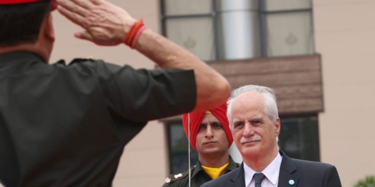 Taiana anunció acuerdos para fortalecer la cooperación con India en materia de Defensa