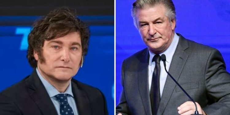 Alec Baldwin hizo un posteo sobre Javier Milei y sorprendió a las redes