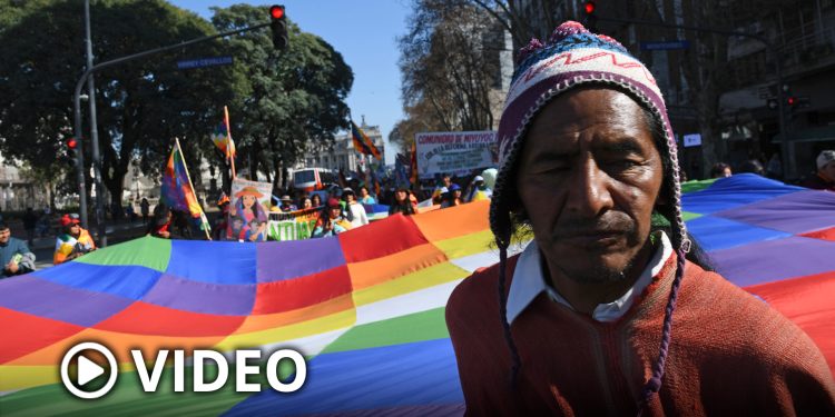 El Tercer Malón de la Paz permacenerá frente a Tribunales contra la reforma en Jujuy