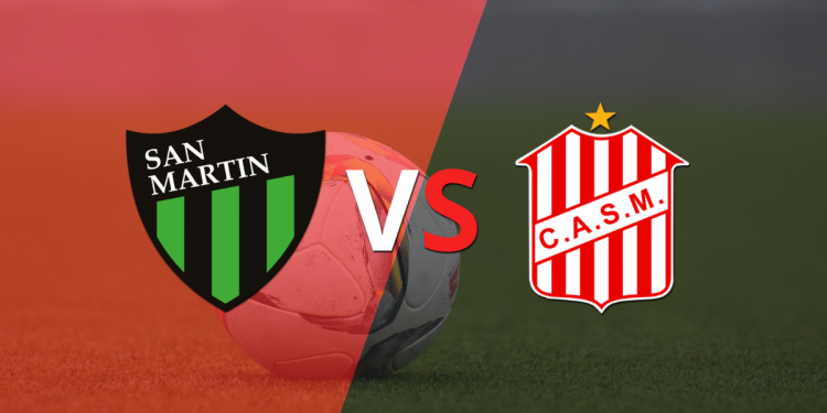 San Martín (SJ) y San Martín (T) empatan 0-0 y se van al entretiempo