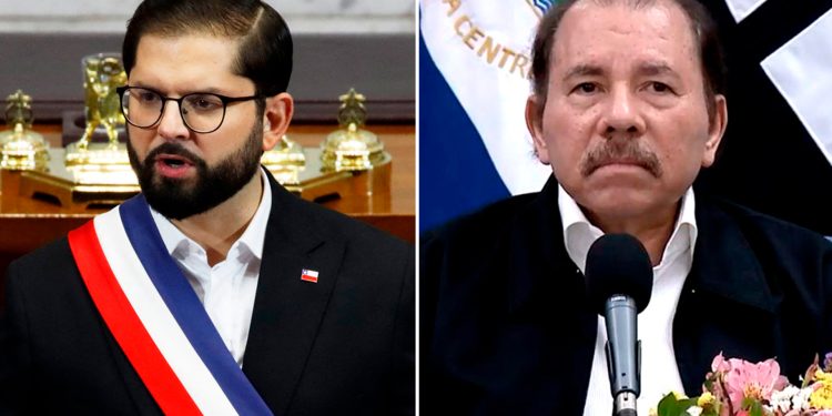 Boric llamó “dictador” a Ortega, que le había dicho “pinochetito”