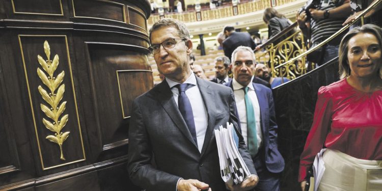 El Congreso de España dio la espalda a Feijoó en su primer intento de investidura