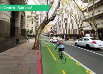 El Partido Nacional cuestionó la ciclovía de Montevideo por “riesgo de vida” para los ciclistas