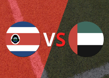 Emiratos Árabes Unidos vs Costa Rica se van al descanso con un marcador 3-0