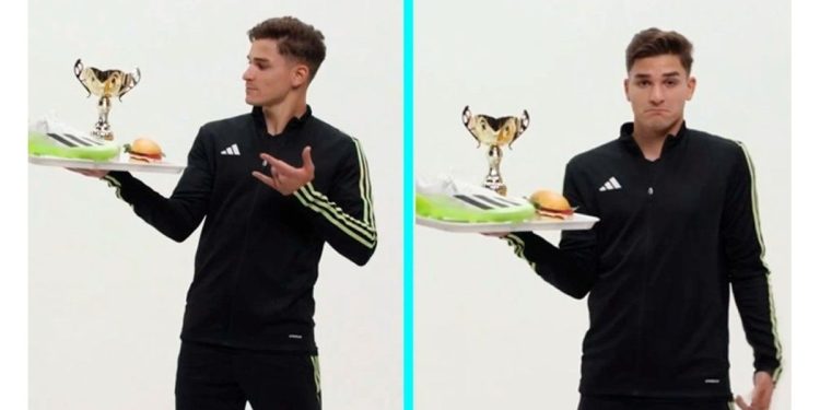 Julián Álvarez se lució como actor en una publicidad con un guiño a Spiderman