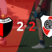Colón empató con River Plate y Rubén Botta anotó dos goles