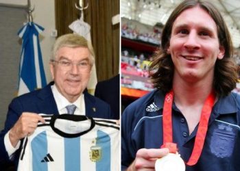 El presidente del COI pidió que Messi esté en los Juegos Olímpicos París 2024