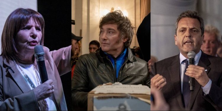 En la recta final: cómo llegan Milei, Massa y Bullrich al domingo de elecciones