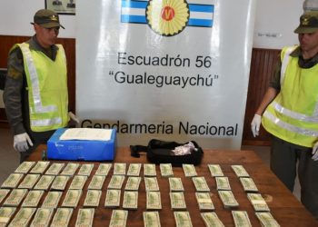 Gendarmería secuestró medio millón de dólares ocultos en un auto en Entre Ríos