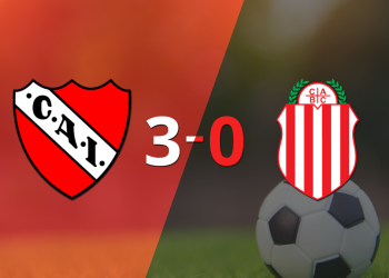 Independiente le pasó por encima 3-0 a Barracas Central