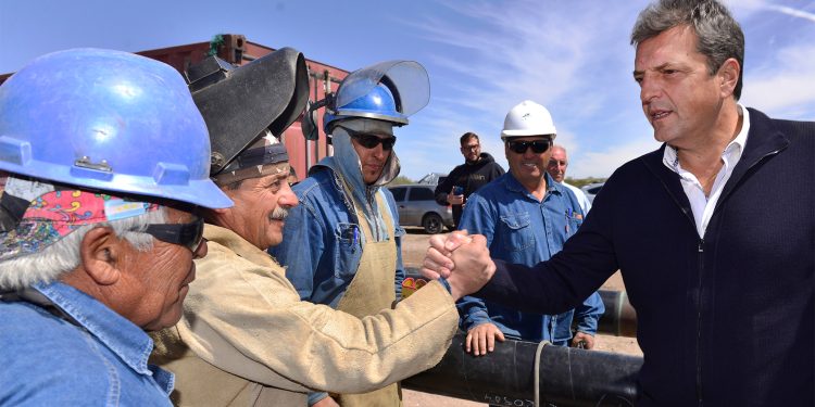 Massa confirmó los fondos para terminar el gasoducto de San Rafael