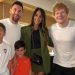 Messi disfrutó de un show de Ed Sheeran con su familia y revolucionó las redes