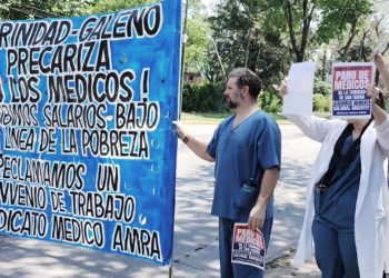 Continúa el paro de médicos en los sanatorios La Trinidad de San Isidro y Martínez