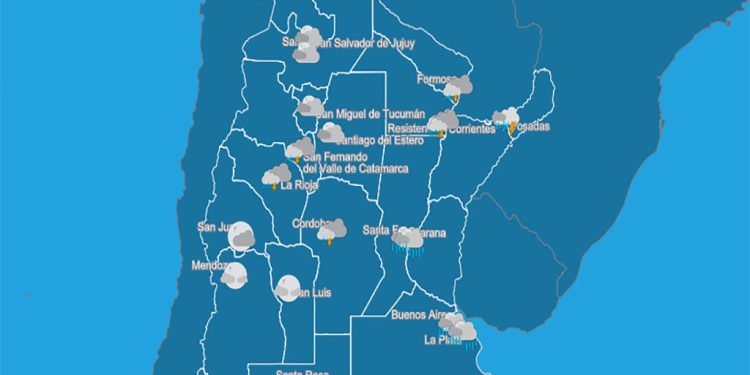 Desde el miércoles y hasta el fin de semana, se esperan nuevas precipitaciones en gran parte del país