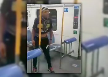 Policías redujeron y detuvieron a un hombre que amenazó con un cuchillo en el tren Roca