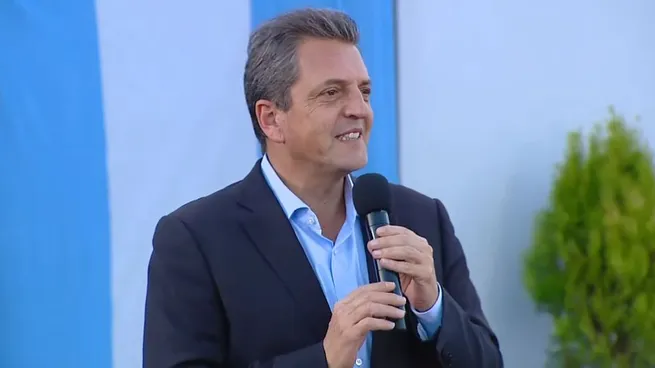 Sergio Massa: “Cuando uno está concentrado en transmitir un mensaje no hay tos, ni hay ruido”