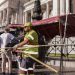 Desalojaron el acampe del Malón de la Paz en la esquina del Congreso