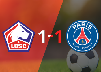 Empate a uno entre Lille y PSG