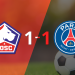 Empate a uno entre Lille y PSG
