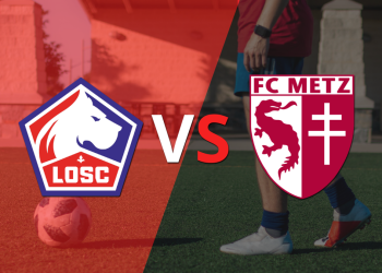 Final de la primera etapa en el estadio Stade Pierre-Mauroy, con victoria de Lille por 2 a 0