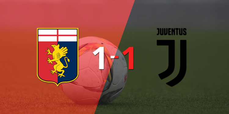 Genoa y Juventus igualaron 1 a 1