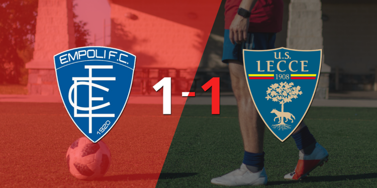Lecce empató 1-1 en su visita a Empoli
