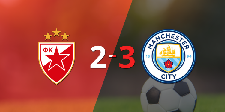 Triunfo de Manchester City sobre Estrella Roja por 3 a 2
