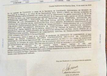 Bullrich manda cartas documento a sindicatos y reclama millones por la marcha del 27D