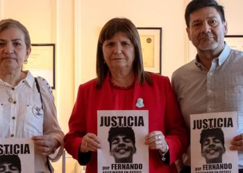 Patricia Bullrich se reunió con los padres del joven asesinado Fernando Báez Sosa