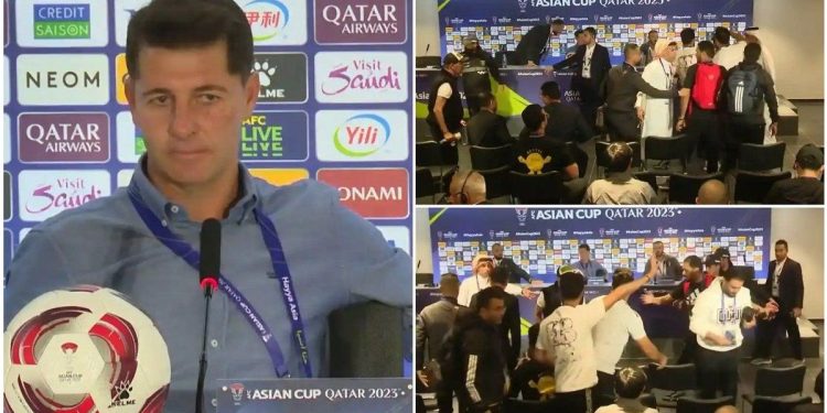 Periodistas de Irak quisieron agredir al DT de la selección por la eliminación de la Copa Asia