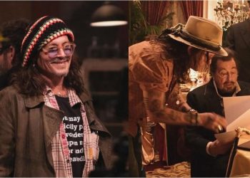 Primeras imágenes de Johnny Depp dirigiendo a Al Pacino en “Modi”