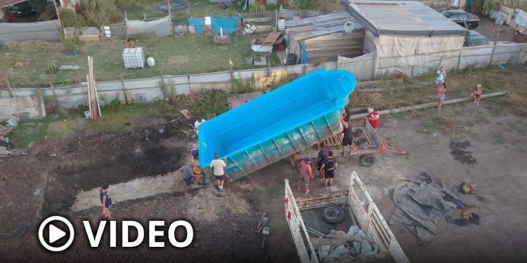 Recuperaron una pileta robada que era utilizada en una toma de terrenos en La Plata