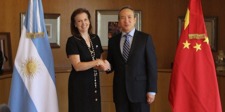 Reunión de Diana Mondino con embajador chino para bajar la tensión