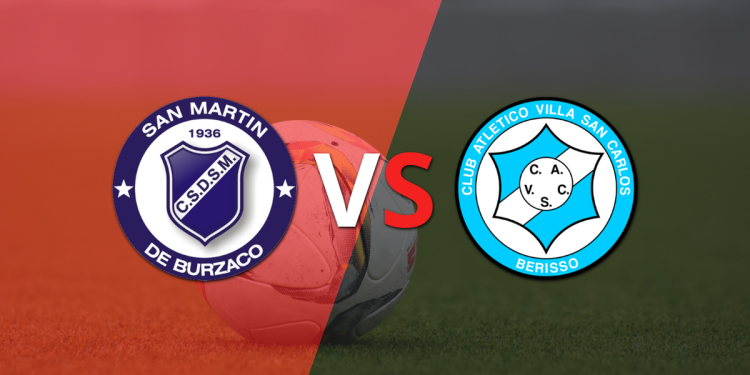 Arranca el partido entre San Martín Burzaco vs Villa San Carlos