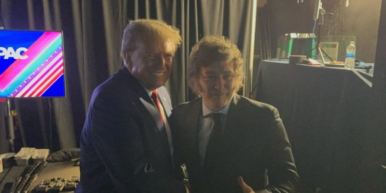 Donald Trump le pidió a Javier Milei que “haga a la Argentina grande otra vez”