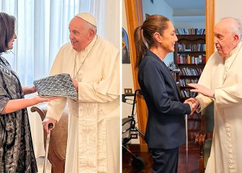 El Papa recibió a las dos candidatas presidenciales de México