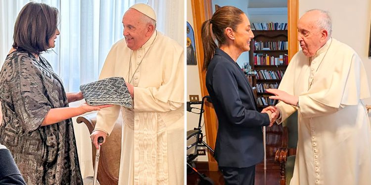 El Papa recibió a las dos candidatas presidenciales de México