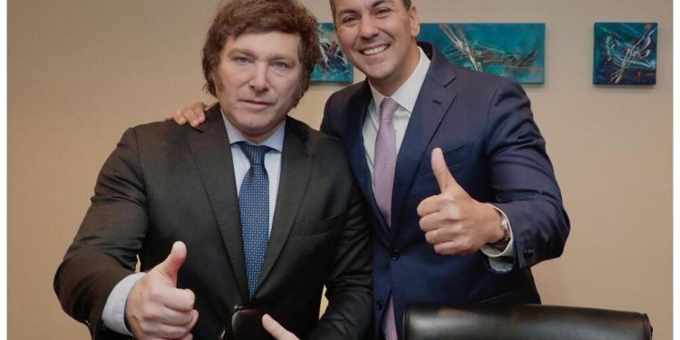 Javier Milei se reunirá con el presidente de Paraguay Santiago Peña