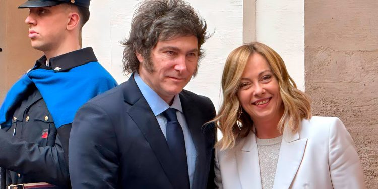 Milei y Meloni coincidieron en “iniciar una nueva etapa” en el vínculo bilateral