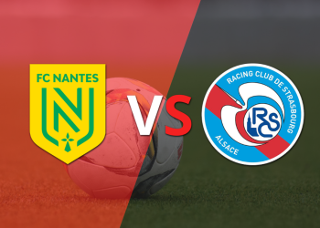 Segundo gol de RC Strasbourg, que le gana a Nantes por 2 a 1