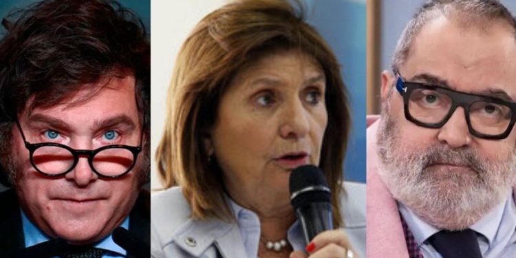Patricia Bullrich se ofreció como intermediaria entre Javier Milei y Jorge Lanata, tras amenaza de denuncia