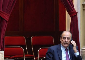 Guillermo Francos vuelve al Senado y se reúne con Victoria Villarruel para destrabar la ley bases