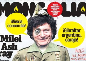 Javier Milei fue satirizado por una revista española