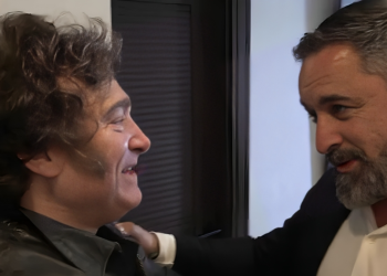 Javier Milei tuvo un eufórico encuentro con Santiago Abascal, líder del Vox de España