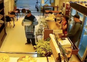Un delincuente robó una panadería en San Martín y hasta atendió a los clientes