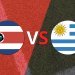 El segundo tiempo comienza sin goles entre Costa Rica y Uruguay