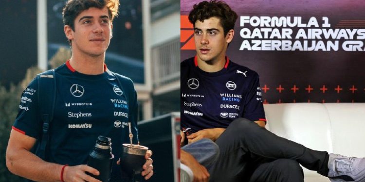 Franco Colapinto llegó a Azerbaiyán: ltomó mates con sus compañeros y recorrió el circuito de Bakú