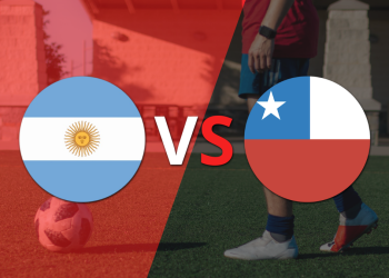 Victoria parcial deArgentina sobre Chile en el estadio el Monumental